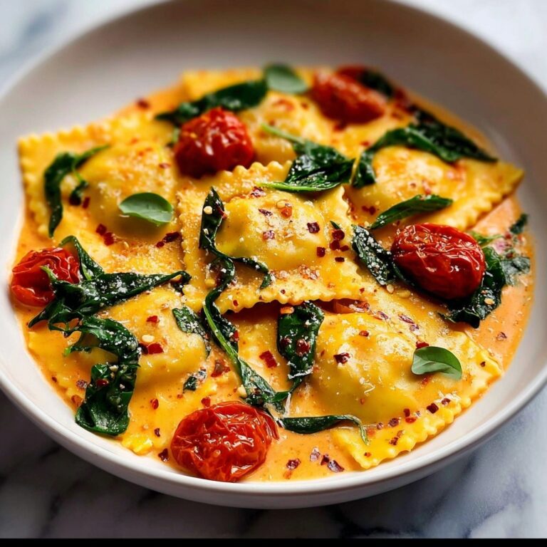 Dreamy Creamy Tuscan Ravioli Recipe