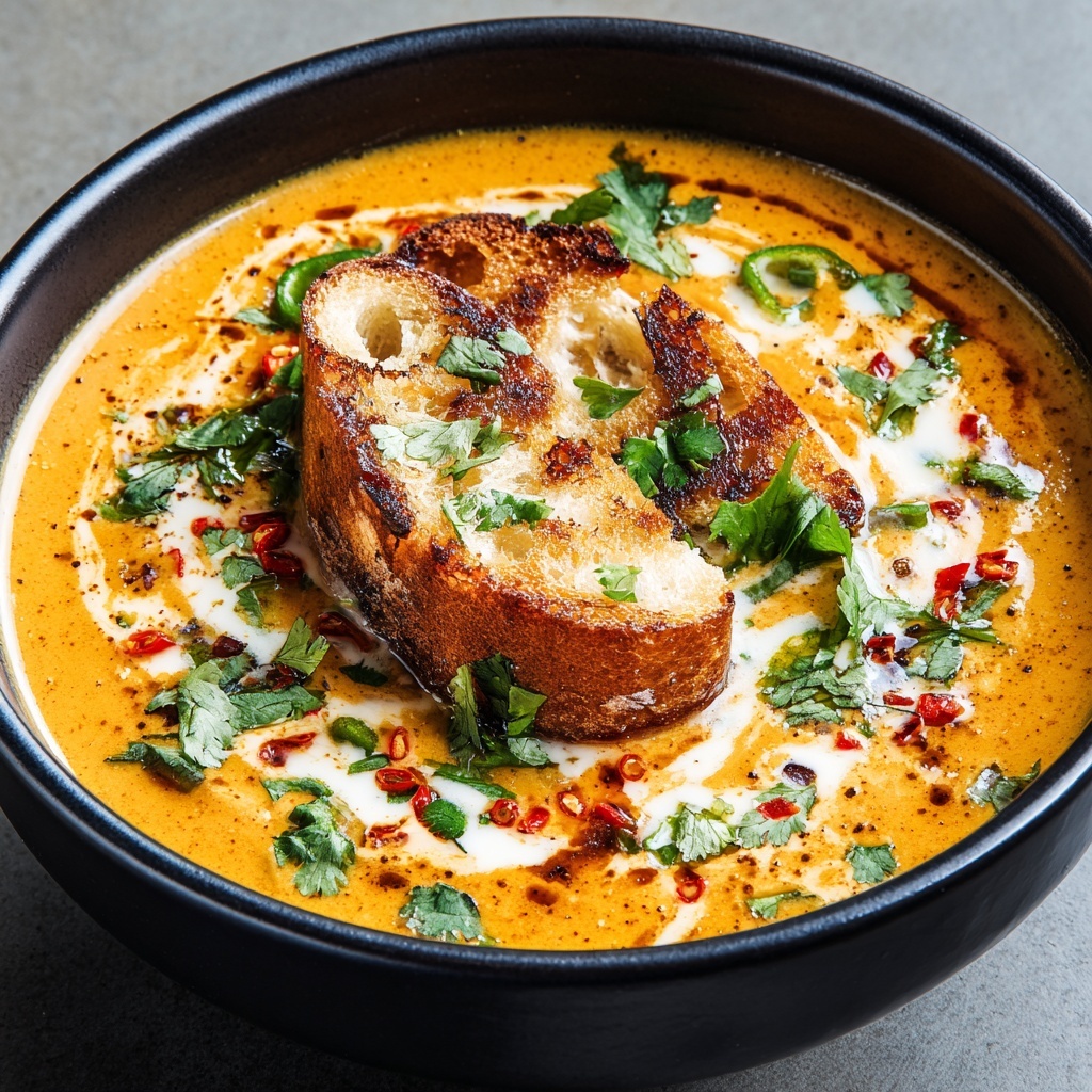 Thai Coconut Pumpkin Soup Recipe - Recipe Image