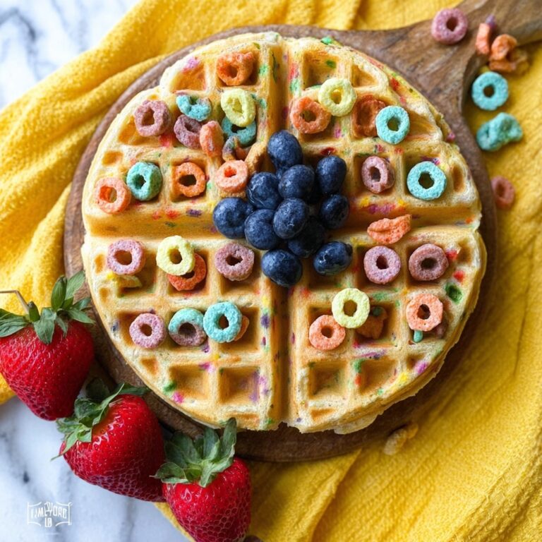 Froot Loop Waffles Recipe
