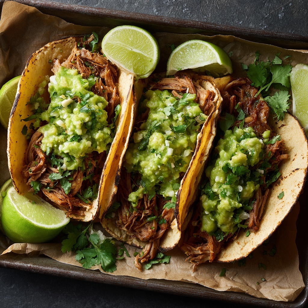 Crispy Poblano Chicken Tacos with Avocado-Jalapeño Salsa Recipe - Recipe Image