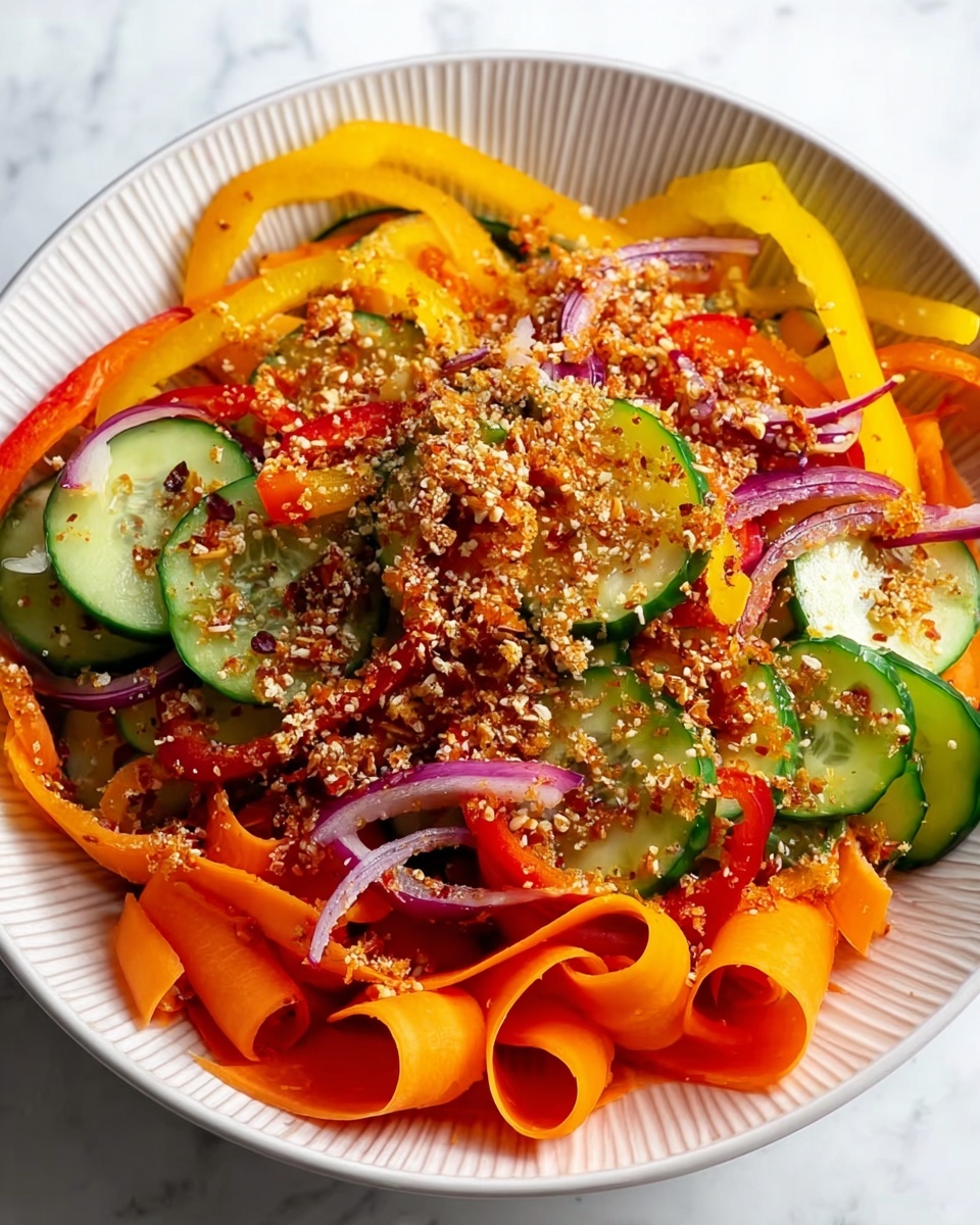 Viral Cucumber Pepper Salad Recipe - Recipe Image