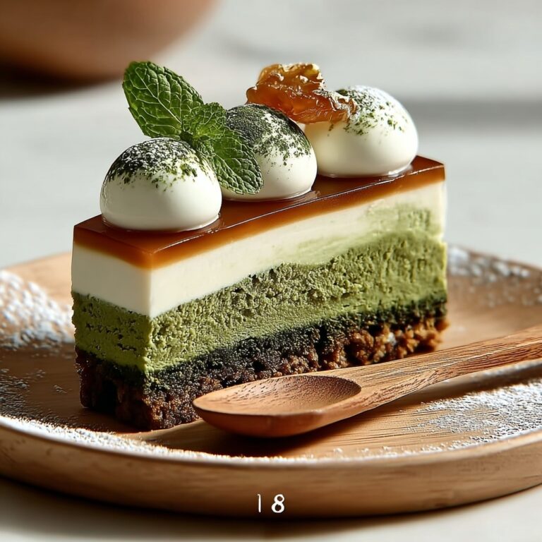 Indulgent Baked Vanilla Matcha Cheesecake with Basque Twist Recipe