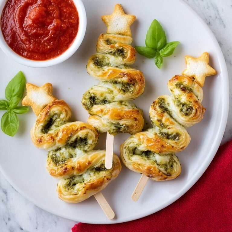 Pesto Puff Pastry Christmas Trees Recipe